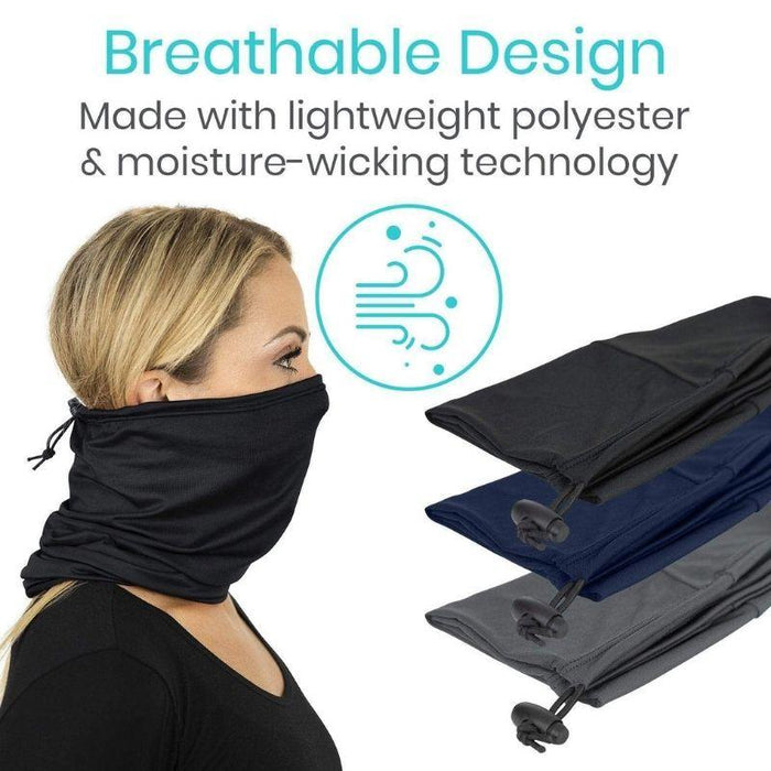 Breathable Design Made with lightweight polyester & moisture-wicking technology