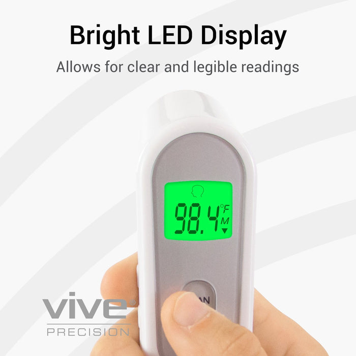 bright LED display for clear and legible results