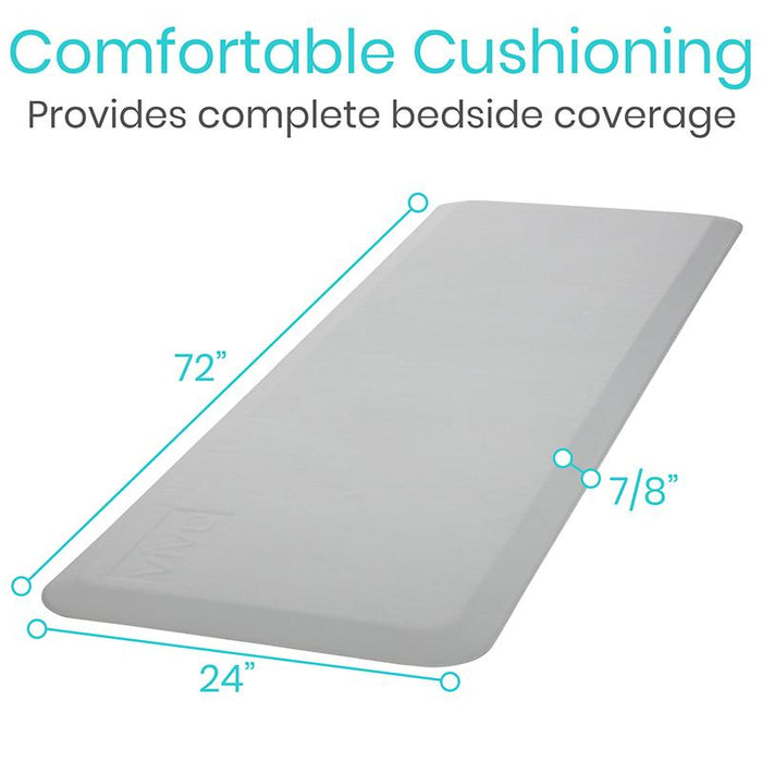 Comfortable Cushioning provides complete bedside coverage