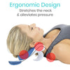 Ergonomic Design, Stretches the neck & alleviates pressure