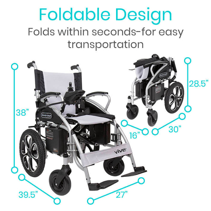 Foldable electric wheelchair