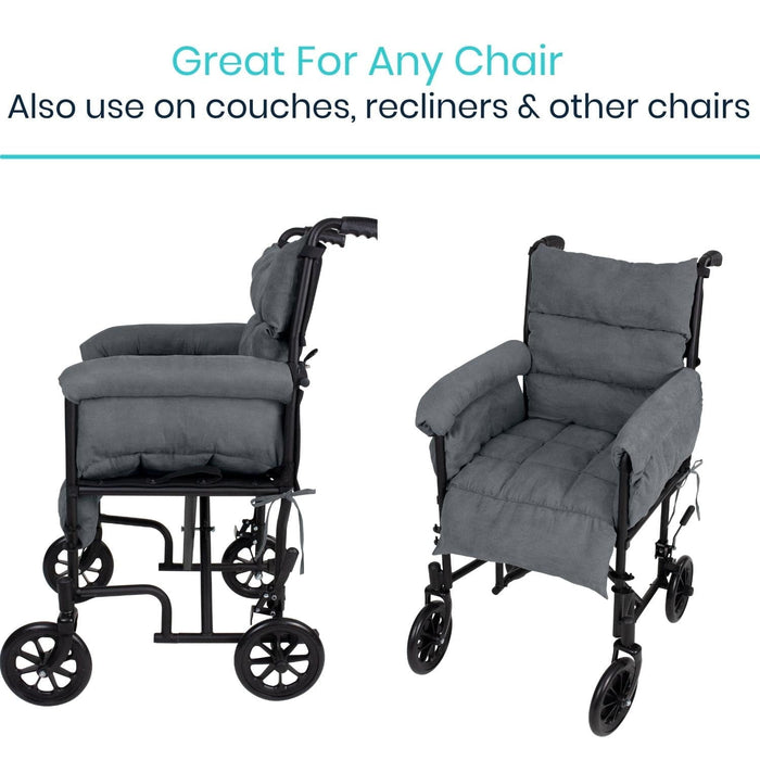 Full wheelchair cushion also fits couches, reclines and other chairs