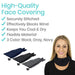 High-Quality Face Covering: Securely Stitched, Effectively Blocks Wind, Keeps You Cool & Dry, Flexible Material, 3 Color: Black, Gray, Navy