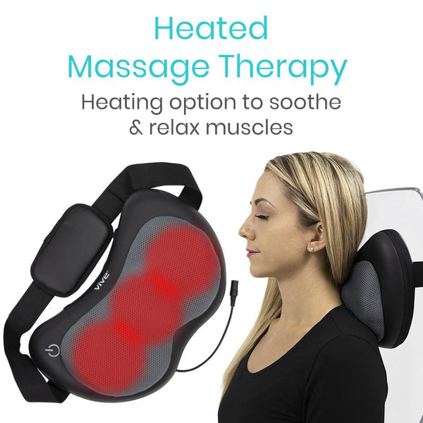 JSB HF143 Cervical Neck Massager Machine with Infrared Heat & Powerful  Vibration (Double Head)