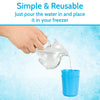 simple & reusable - just pour water in & place it in your freezer