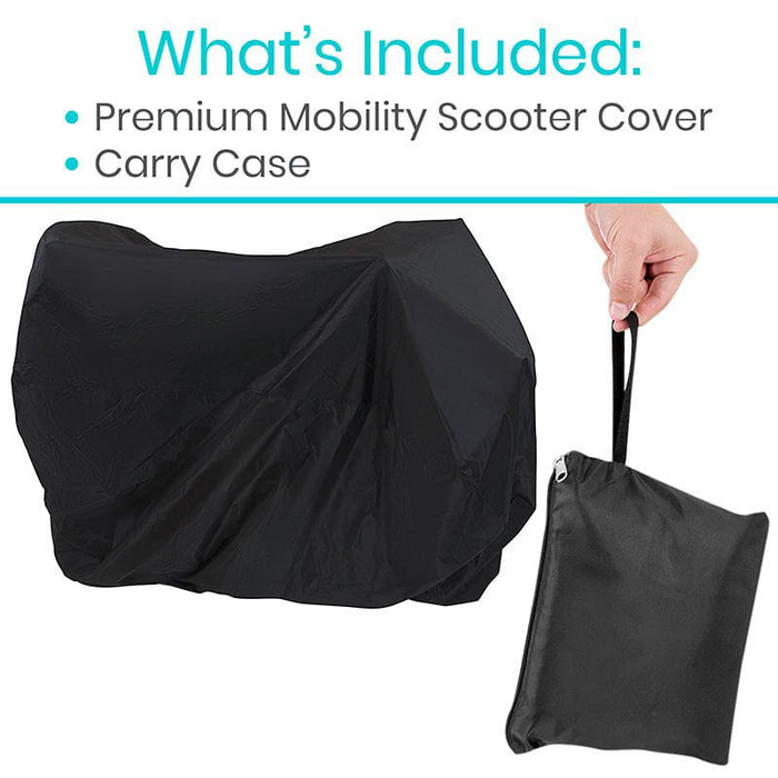 mobility scooter cover with convenient carry case