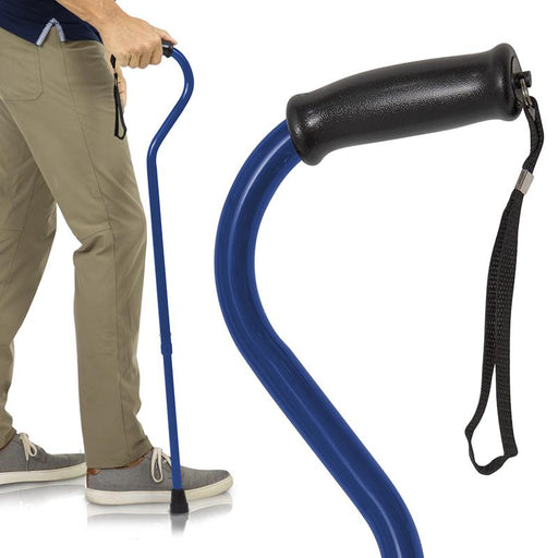 Offset Bariatric Cane Blue