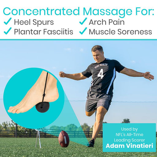 Concentrated Massage For: Heel spurs, Arch pain, Plantar Fasciitis, Muscle soreness