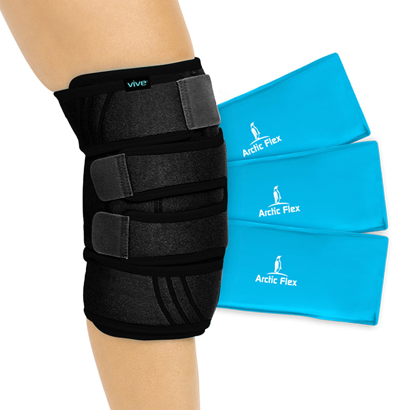 Ice Grip - Gel Sleeve, Knee Brace, Knee Support, Elbow Brace, Elbow Support,  Wrist Compression Sleeve (X-Large) 