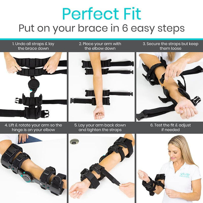 Secure and adjust  your brace in 6 easy steps