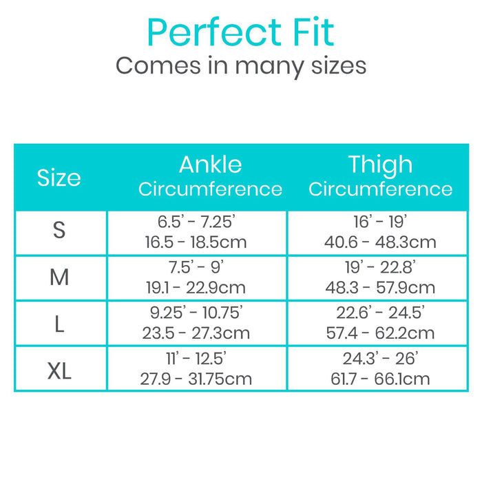 compression stocking sizing chart