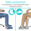 Daily Assistance  For putting on and taking off socks, hosiery & shoes