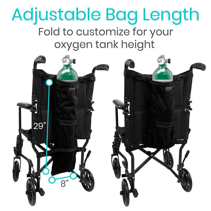 adjustable bag length for oxygen tank height