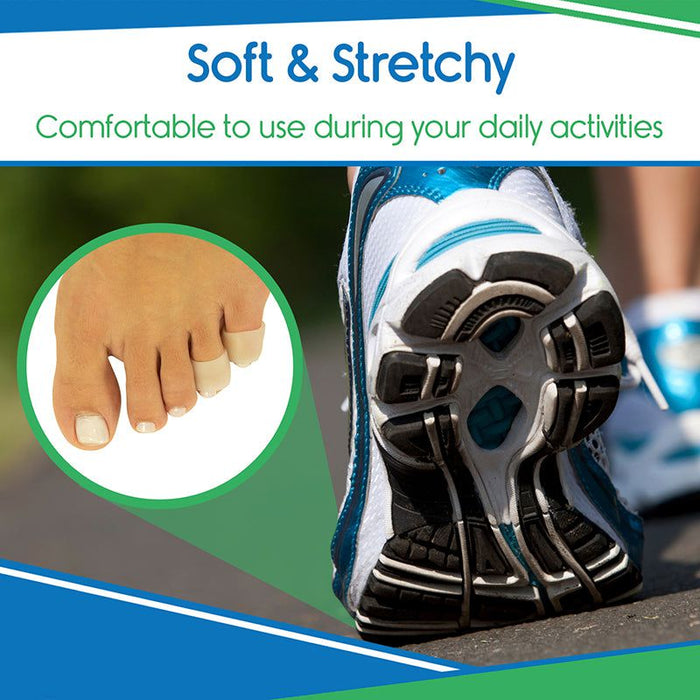 soft and stretchy small gel toe sleeves