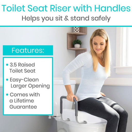 toilet seat riser sit and stand safely