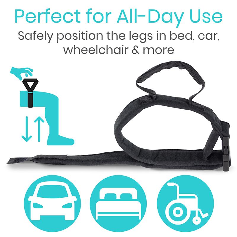  Vive Multi-Loop Leg Lifter Strap (41 Inches) - Rigid for  Getting in and Out of Bed, Couch, Car and Wheelchair - Hip and Knee Surgery  Recovery Kit with Hand Grips 