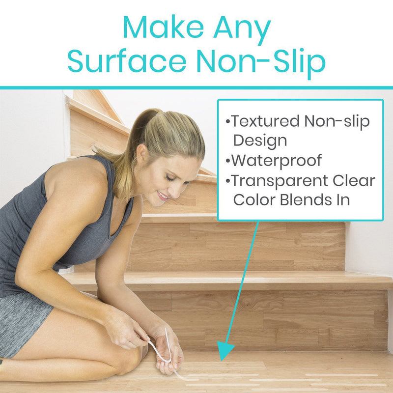 Self-Stick Non-Slip Surface Grip Pads - (6 Pieces), 1 x 4 Strip
