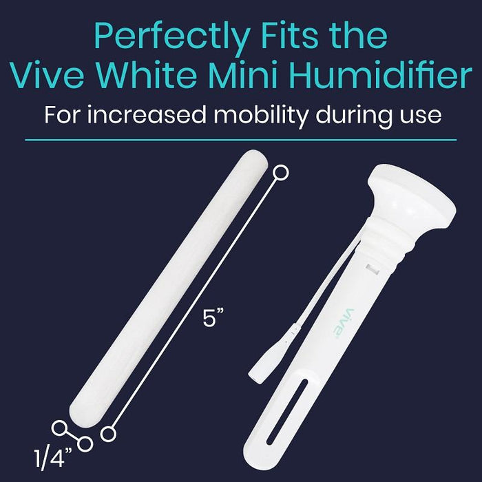 Perfectly fits the Vive White mini humidifier. For Increased mobility during use.