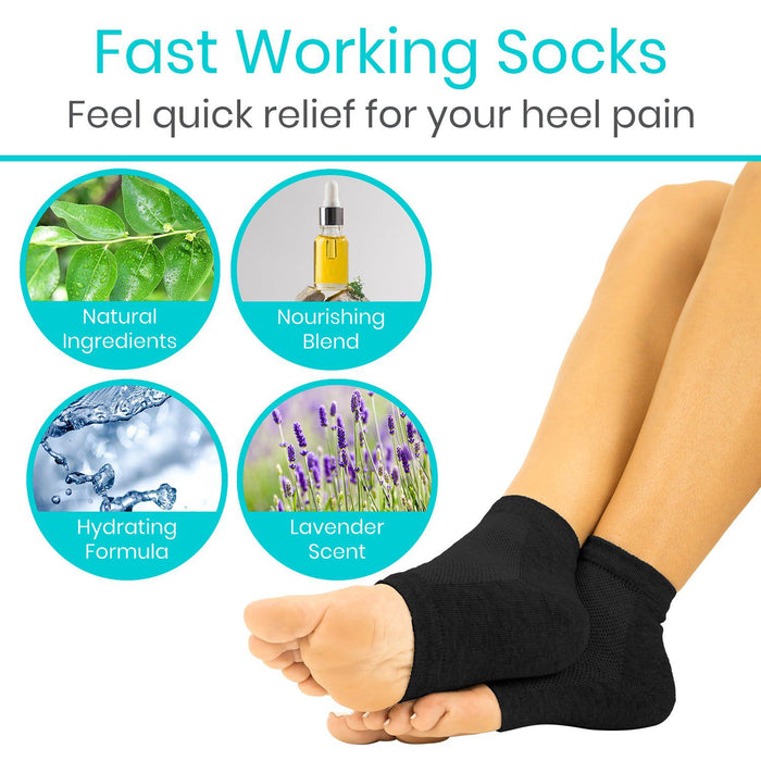 fast working socks for quick heel pain relief 