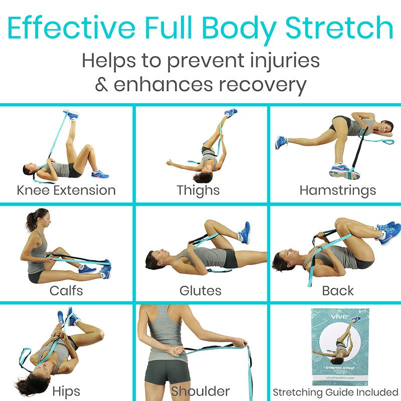 Waist Back Leg Stretch Strap/Yoga Fitness Band, Leg Stretching