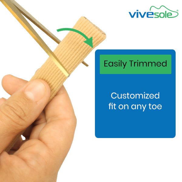 easily trimmed for customized fit on any toe