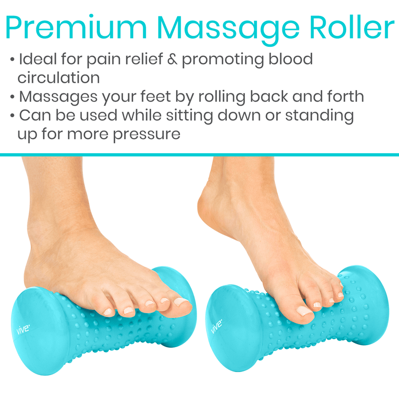 Vive Foam Roller - 12 Inch High Density Massage Stick for Back, Firm  Trigger Point, Yoga, Physical Therapy and Exercise - Long Round Massager  for Leg
