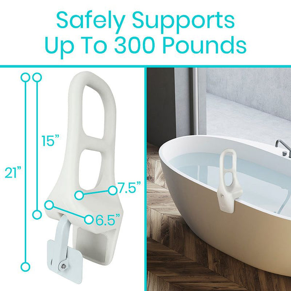 Bathtub Safety Bar or Grip Handle  Bathtub safety bar, Home safety tips,  Lakeside collection