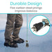 Durable Design Five carbon steel prongs improve balance