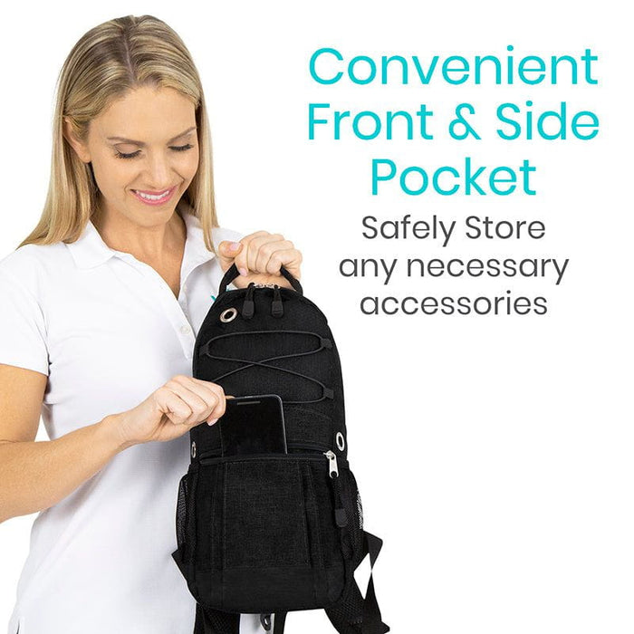 convenient front & side pocket - safely store any necessary accessories