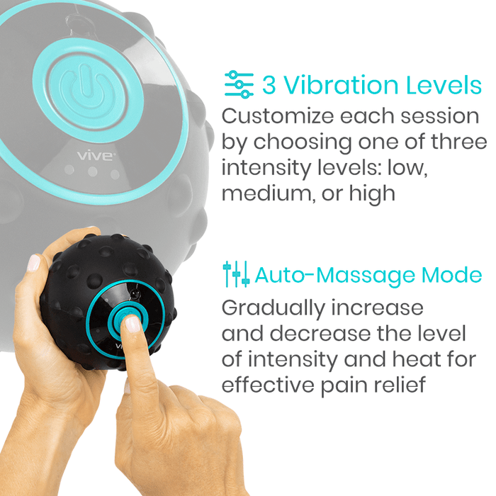 3 vibration levels & auto-massage mode for customized sessions