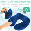 Easy to Inflate & Deflate With the integrated push-button system