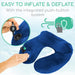 Easy to Inflate & Deflate With the integrated push-button system