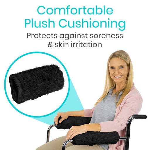 comfortable plush cushioning protects against soreness & skin irritation