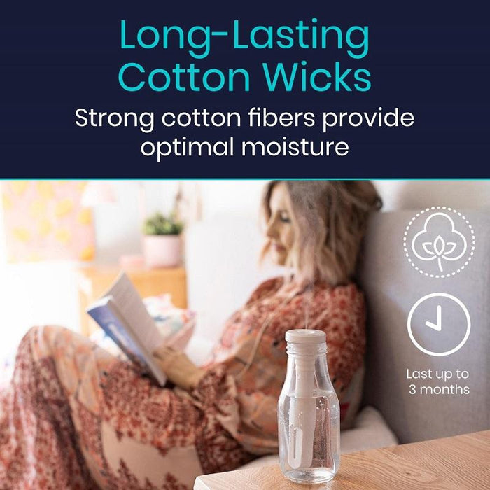 Long-lasting cotton wicks. Strong cotton fibers provide optimal moisture.