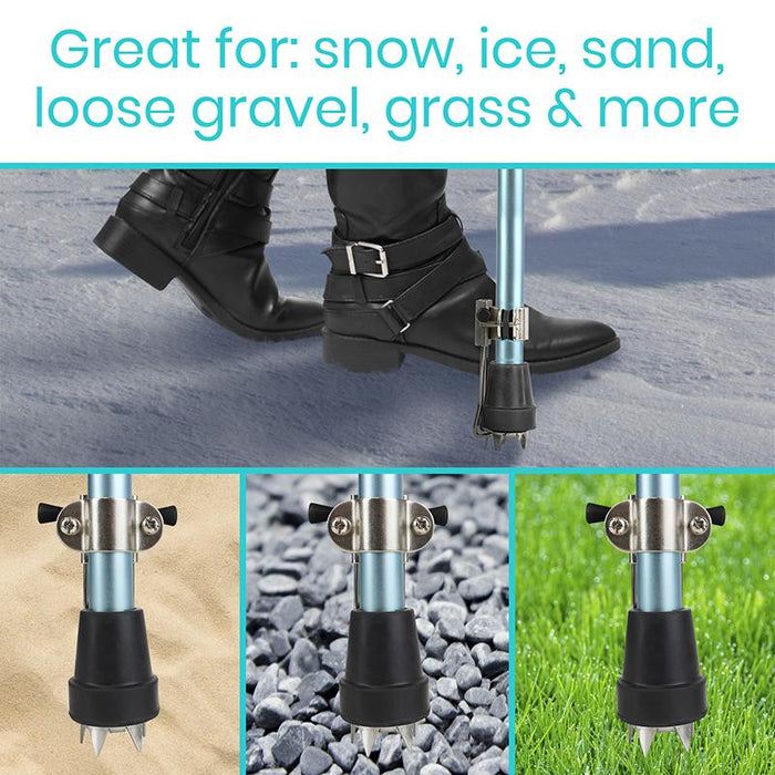 Great for: snow, ice, sand, loose gravel, grass & more