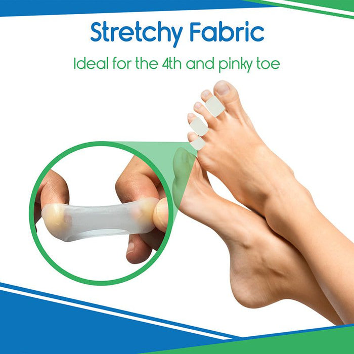 stretchy small gel toe sleeves for 4th and pinky toes