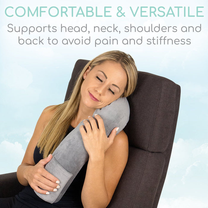 Comfortable & versatile. Supports head, neck, shoulders and back to avoid pain and stiffness