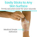 hydrocolloid dressing stick to any skin surface