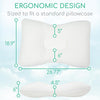 Ergonomic Design Sized to fit a standard pillowcase