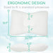 Ergonomic Design Sized to fit a standard pillowcase