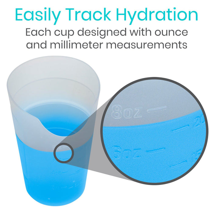 nosey dysphagia cup with millimeter measurements