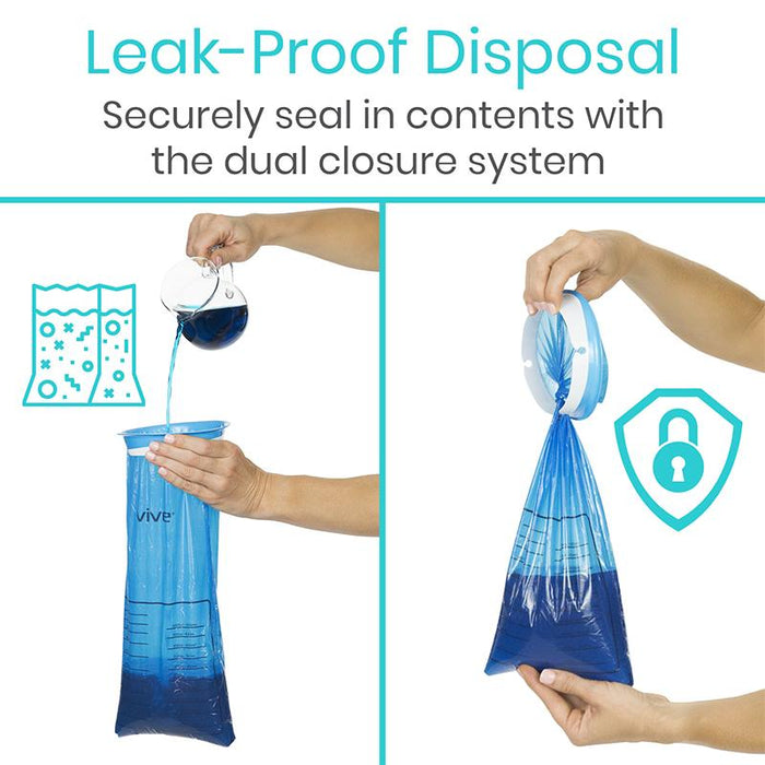 Leak-Proof Disposal Securely seal in contents with the dual closure system 