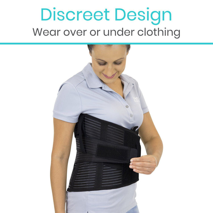 Discreet design, wear over or under clothing