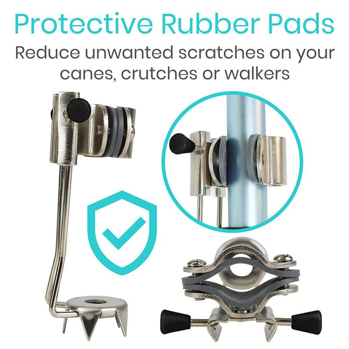 Protective Rubber Pads Reduce unwanted scratches on your canes, crutches or walkers