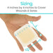 4" x 4" sized hydrocolloid bordered dressing