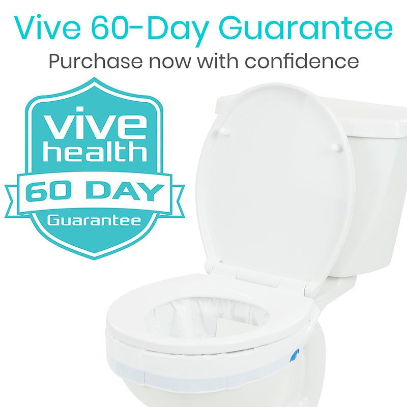 Commode Liners - Disposable & Leakproof - Vive Health