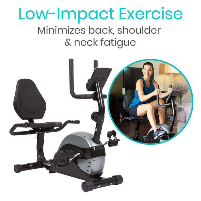 Low Impact Exercise minimizes back, shoulder & neck fatigue