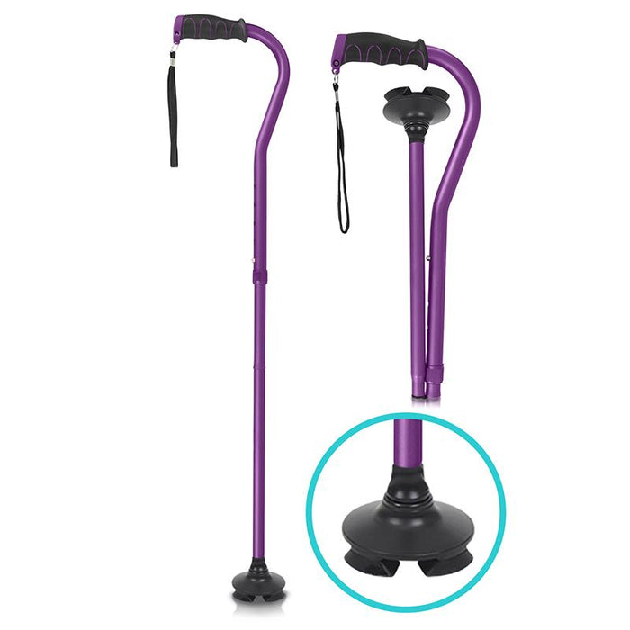 Purple offset swivel cane