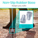 Non-slip rubber base cane tip