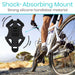 Shock-Absorbing Mount: Strong silicone handlebar material